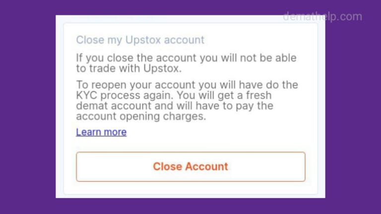 How to close Upstox account